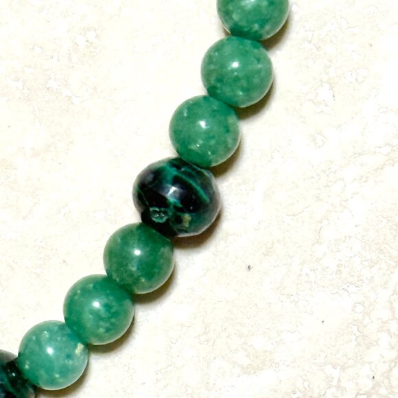 2/$20, Green Multi Stone Bracelet, Genuine Malachite, Nephrite & Chryocolla - Picture 5 of 9